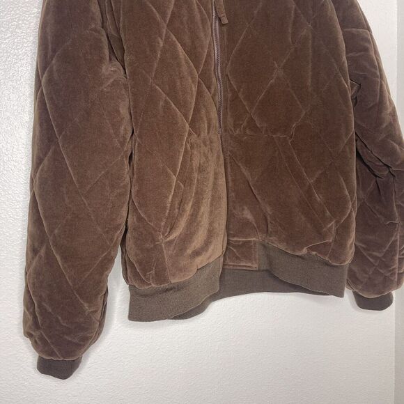 Gamehide REVERSABLE Jacket Men Size L Brown pocket Coat Bomber Style Hunting - Picture 5 of 9